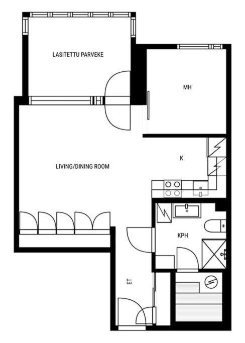Apartment In Herttoniemenranta 赫尔辛基 外观 照片